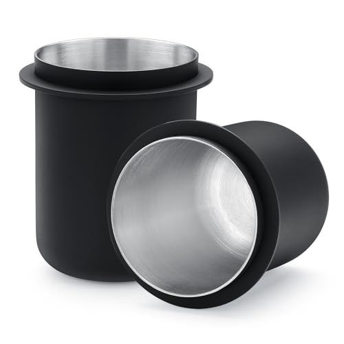 Photo 1 of Normcore 58mm Dosing Cup - Espresso Coffee Dosing Cup Compatible with 58mm Portafilter - Non-stick coating Black - 304 Stainless Steel - Espresso Machine Accessory - Tall Version