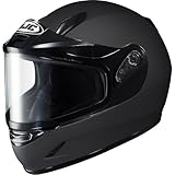 HJC Solid Youth Boys CL-Y Sport Racing Snowmobile Helmet - Matte Black/Medium
