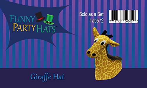 Giraffe-Costume-Hat-Zoo-Party-Animal-Costume-Hats-Zoo-Animal-Hats-Novelty-Hats-by-Funny-Party-Hats