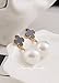 Korean models big classic temperament small fragrant pearl clover pearl pendant earrings Van Cleef earrings