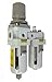 PneumaticPlus SAU3010M-N03G Two Piece Compressed Air Filter Regulator Lubricator Combination 3/8