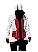 QualityBuyNow Cosplay Costume Hoodie/Jacket/Coat,White Red Men M