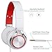 ECOOPRO Lightweight Portable Adjustable Over Ear Stereo Earphone Headphones Headset for PC MP3 MP4 Tablet Most Smart Phones -White