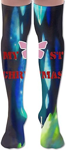 My 1st Christmas Womenâ€s Casual No Show Socks Athletic Cotton Liner Socks Thin Low Cut
