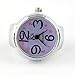 Youyoupifa Arabic Numbers Quartz Alloy Finger Ring Watch (Light Purple)