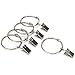 Z-Liant 24 Pack Curtain Rings with Clips : Can Open and Close, 1.5-Inch Inner Diameter Rings. Suitable for Shower Curtain, Window Curtain, Heavy Drapery, etc.
