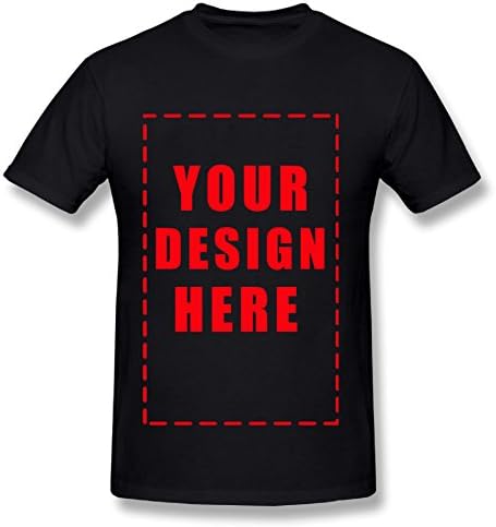 Personalized Customize Men's Short Sleeve Cotton Shirt Add Your Own Image or Design Print,Size S-3XL