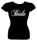 Junior's Funny T-Shirt (BRIDE) Wedding Bridal Party Fitted Shirt