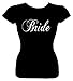 Junior's Funny T-Shirt (BRIDE) Wedding Bridal Party Fitted Shirt
