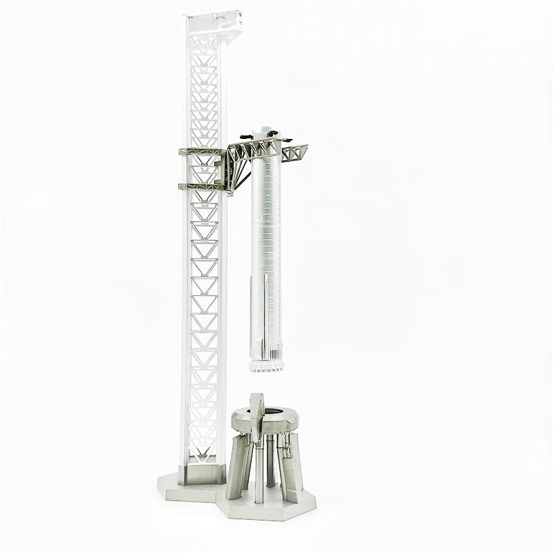 LATUROP Space X 1:400 Scale Starship Recovery Launch Pad Booster Rocket Model Kit Replica NASA Model, Space Exploration, Mars Colonization Plan, Falcon 9, Desktop Ornament for Gift