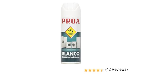 SPRAY Blanco electrodomésticos PROA: Amazon.es: Bricolaje y ...