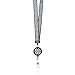 Scroll Ribbon ID Lanyard with Badge Reel For Women with Breakaway Safety Clasp
