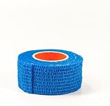 Firstaid4sport Cohesive Bandage 2.5cm x 4.5m Latex Free Blue - 1 Roll