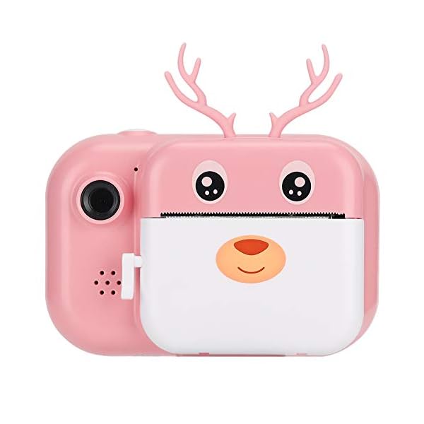 NITRIP Spielzeugkamera, One-Click-Selfie-Sofortdruck-Sofortbildkamera, für Kinder, Kinder Geschenk Reise nach Hause(Pink… – Bild 3