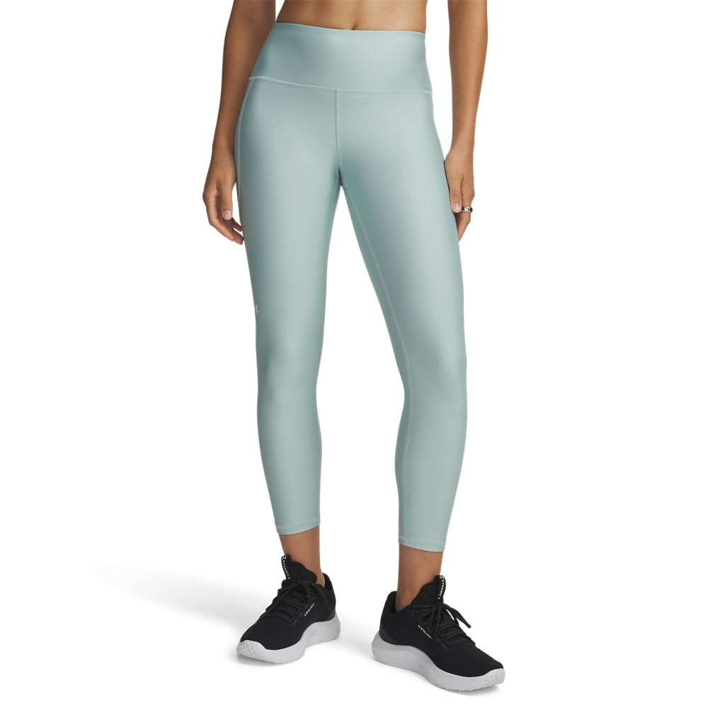 Under Armour Women's Tech High Rise Ankle Leggings, (477) Enamel Blue / / White, Medium Image