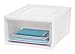 IRIS USA BC-500M Medium Box Chest Drawer, 30 Quart, White, 3 Pack