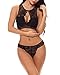 YIKAYI Women Sexy Lingerie Set Two Piece Lace Bra and Panty Set Babydoll Sleepwear Underwear Set Mini Teddy Outfitsthumb 1