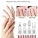 Electric Nail Drill 7 in 1 Professional Acrylic Nail Kit Rechargeable Cordless Portable Handpiece Nail File Manicure Set Grinder Pedicure Finger Toe Care with Polishing Tools for Home &Travel Use