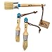 1st Place Products Professional Chalked Finish Paint & Wax Pure Bristle Brush Set - Handmade - (3 Brushes)