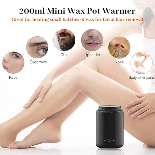DMG TECH Wax Warmer for Hair Removal - Intelligent Melting Machine With 4 Packs Hard Wax Beads, Hand and Foot Waxing, LED Display