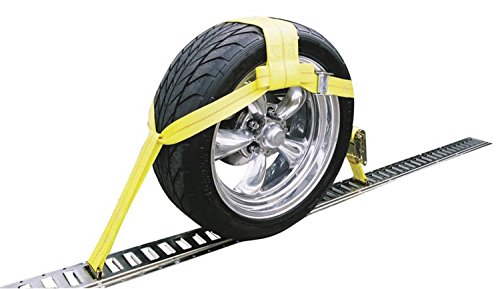 Erickson 08314 E-track Adjustable Tire Basket Strap (with Cam Buckle and Ratchet, 3500 lb load capacity),1 Pack