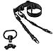 CTOPTIC Two Point Tactical Sling Strap with Quick Release Metal Hooks, Black (Black s)