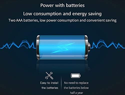 LOULE Tuya Smart WiFi Sensor de puerta diseo inalmbrico control remoto de aplicacin alarma en tiempo real compatible con Alexa y Google Home adecuado para seguridad en el hogar