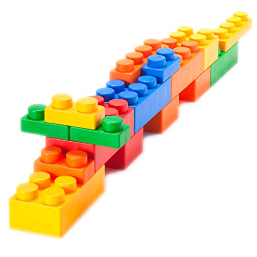 UNiPLAY Soft Building Blocks - Mix Series (60pcs). Educational and Creative Toys, Food Grade Material(antibacterial), Non-Toxic, BPA FREE, 100% SAFE for Kids, Toddlers, Baby, Preschoolers