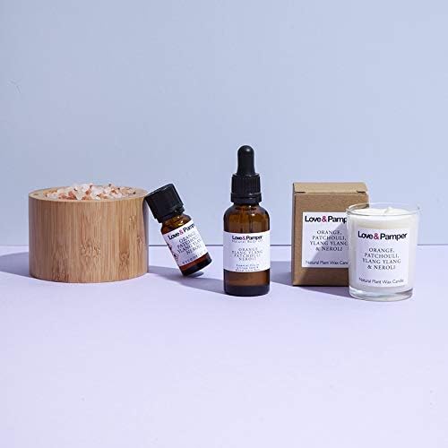 CALM & RELAXING, Aromatherapy Pamper Gift Set for Women Relaxation Gift of Essential Oil, Massage Oil, Himalayan Bath Salt - Image 5