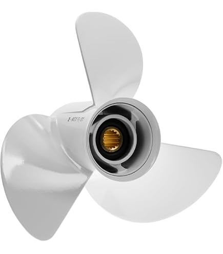 Asaki 3-Blade 12-5/8x21 Aluminum Propeller For Yamaha 50-130 HP – 15 Spline Right Rotation