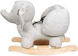 Nattou Wooden Rocker Elephant Tembo Grey Padded Seat Safety Belt Ages 10-36 view 12