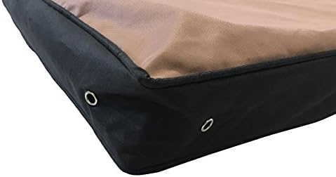 Replacement Washable Waterproof Durable Tough Oxford Fabric Pet Dog Bed Pillow Cover + Internal Inner Case Set for Medium Large Dogs - COVERS ONLY (54x37x4 Inches, Brown)