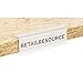 Retail Resource 65722 Clear Wood Shelf Label Holder (Pack of 25)