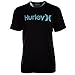 Hurley  Men's One and Only Push Through Tee Black 1 T-Shirt
