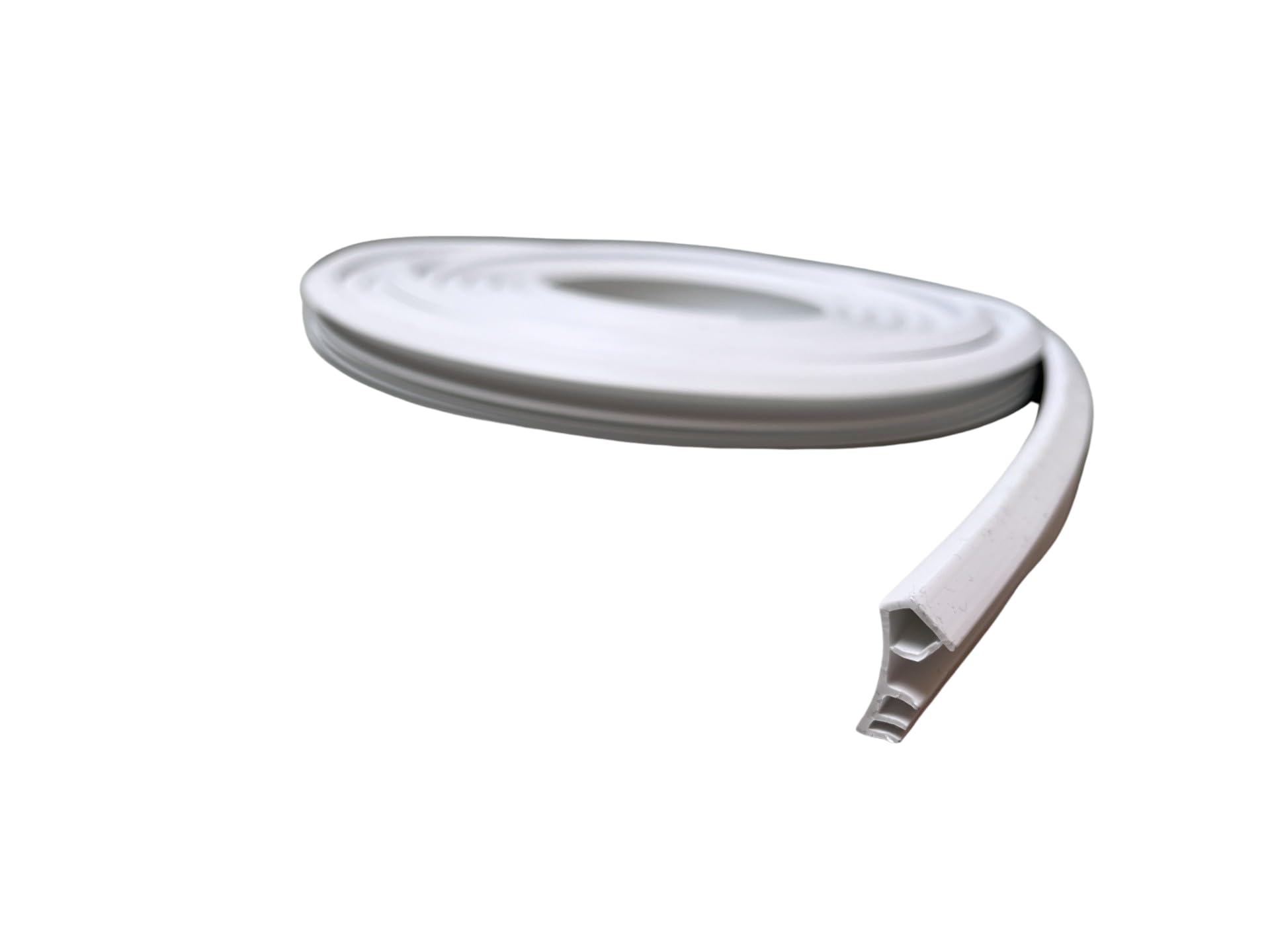 Premium White Sash Fold Seal for Wooden Windows - 5 Metres, Ideal for 5 mm Groove Width, 12 mm Groove Depth - Durable with Tear Bar (White)