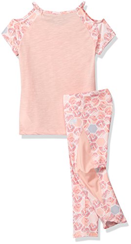 Marika Big Girls' Capri Sets with Headband,Relaxing Peach Multi,S(7/8) - Thumbnail 2