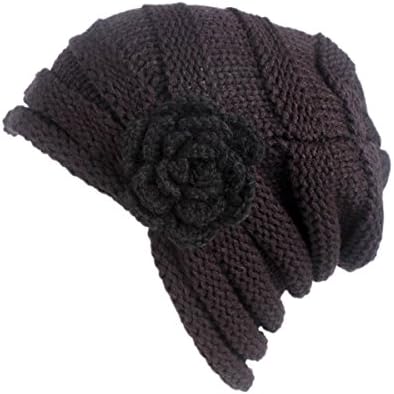 TTjII Twist Pleated Hair Wrap Stretch Turban,Abbey Cap Women's Knit Chemo Hat Snood Beanie Scarf, Turban Headwear for Cancer Patients,Soft Sleep Hats m3 (black)