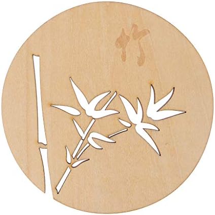 Poity Creative Carved Hollow Wooden Coasters Round Insulated Placemats Mats Home Decoration Bamboo 1Pc