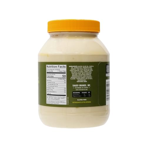 DUKE’S LIGHT MAYONNAISE WITH OLIVE OIL BLEND JAR – SMOOTH & CREAMY TASTE, 30 OUNCE (PACK OF 1)
