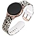 Aiseve 20mm Floral Bands Compatible with Galaxy Watch Active (40mm) & Galaxy Watch 42mm, Women Replacement Wristbands Strap with Rose Gold Buckle Compatible for Garmin Vivoactive 3
