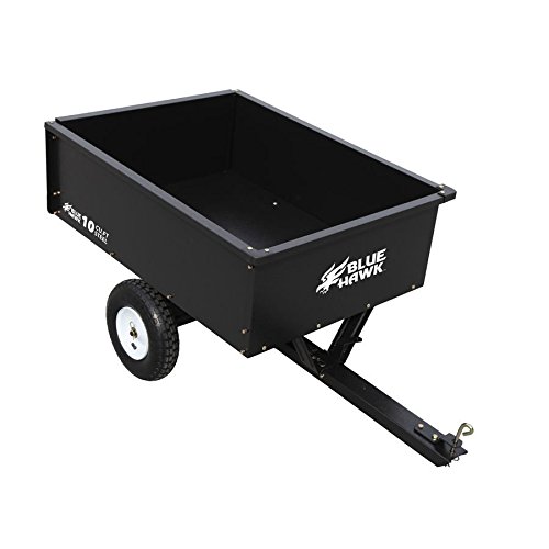 10cu ft Steel Dump Cart Garden Yard Wagon Lawn tractor Mower trailer Attachment