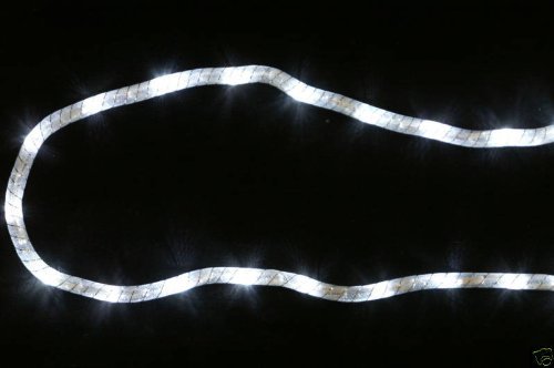 Christmas Concepts® 1m (3ft 3") White LED Battery Operated Mesh Rope Light with 20 White Lights