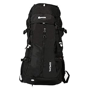 Impulse 25.4 cms Black Trekking Backpack (Trek Tool Black)