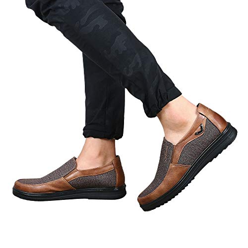 Caopixx Shoes for Men’s Loafers Lightweight Driving Shoes Soft Penny Casual Snow Shoes