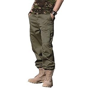 Mil-Tec US Ranger Hose Typ BDU • Herren Cargohose mit 6 geräumigen Taschen • Taktische Hose mit verstellbarem Kordelzug & Gürtelschlaufen • Robuste Feldhose für Outdoor, Arbeit & Freizeit • Oliv, XL