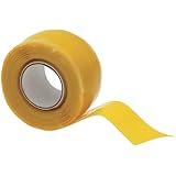 X-Treme Tape TPE-XZLYEL Silicone Rubber Self Fusing Tape, 1" x 10', Triangular, Yellow
