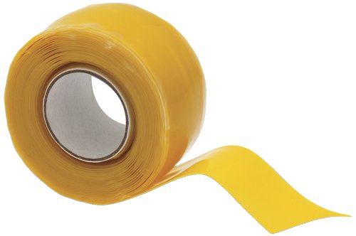 X-Treme Tape TPE-XZLYEL Silicone Rubber Self Fusing Tape, 1" x 10', Triangular, Yellow