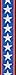 Planet Waves 50PLA10 Planet Lock Guitar Strap, Stars & Stripes