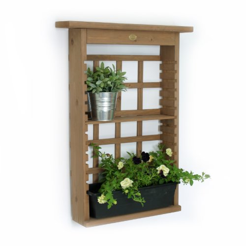 Algreen 34003 Garden View, Vertical Living Wall Planter and Decorative Shelving Unit