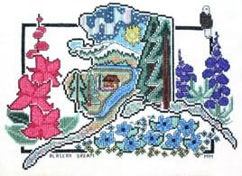 Amazon Com Alaskan Dream Counted Cross Stitch Pattern Home Kitchen